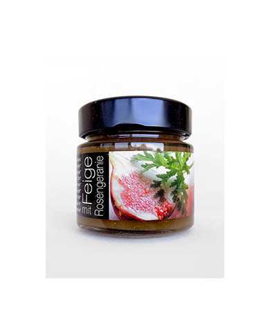 Feige mit Rosengeranie